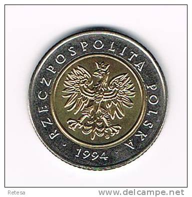 POLEN  5 ZLOTE  1994 - Polen