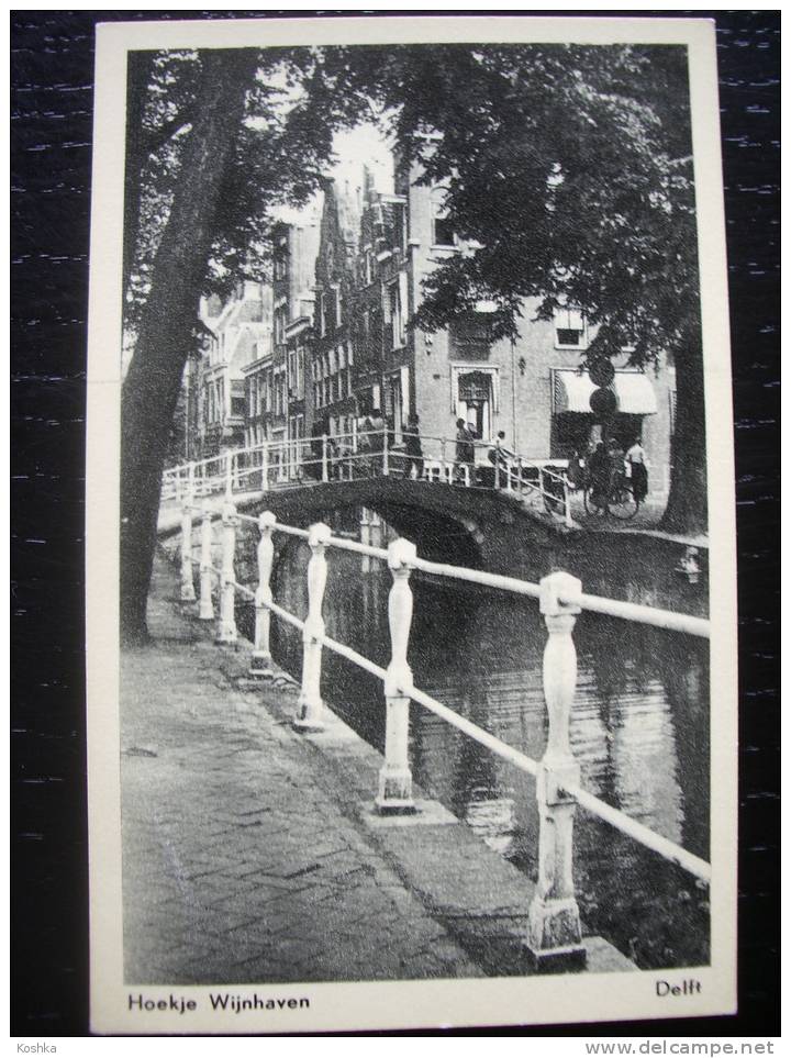 DELFT - Hoekje  Wijnhaven - +/- 1950 -  - Lot 63 - Delft