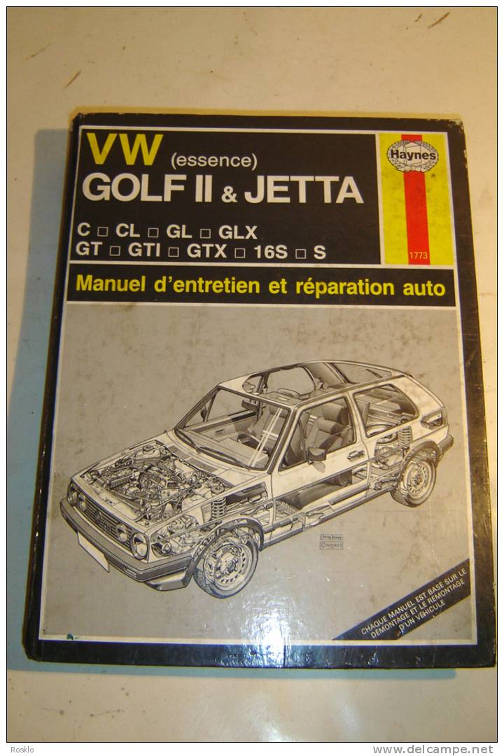 MANUEL D ENTRETIEN AUTO / GOLF II &JETTA  ED HAYNES 1994 / TRES BEL   ETAT - Auto