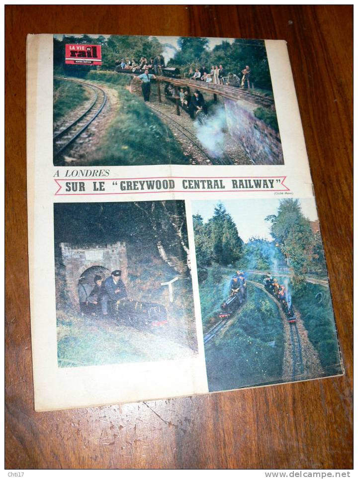 LONDON SMALL TRAIN NEAR LONDON "  ON THE GREYWOOD CENTRAL RAILWAY" HEBDO N 492 DE AVRIL 1955 - Trains