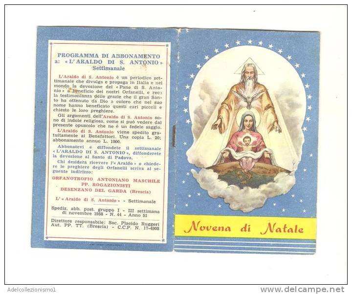 70441)libretto Novena Di Natale - Bookplates