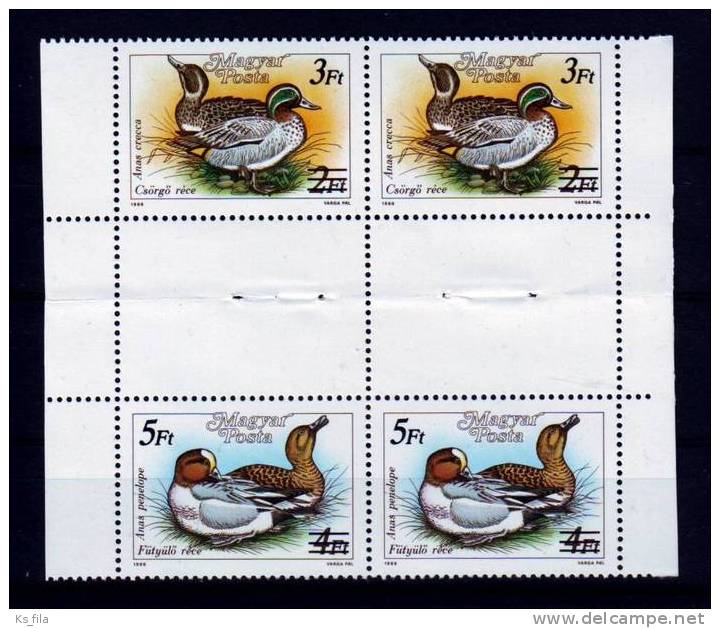 HUNGARY - 1989. Wild Ducks - MNH - Neufs