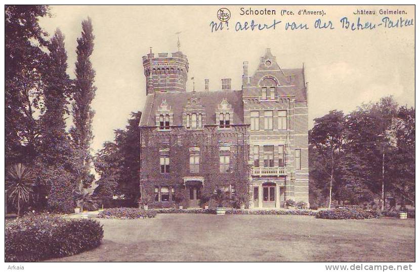 SCHOOTEN = Château Gelmelen  (Nels  Bxl  N° 150) Vierge - Schoten