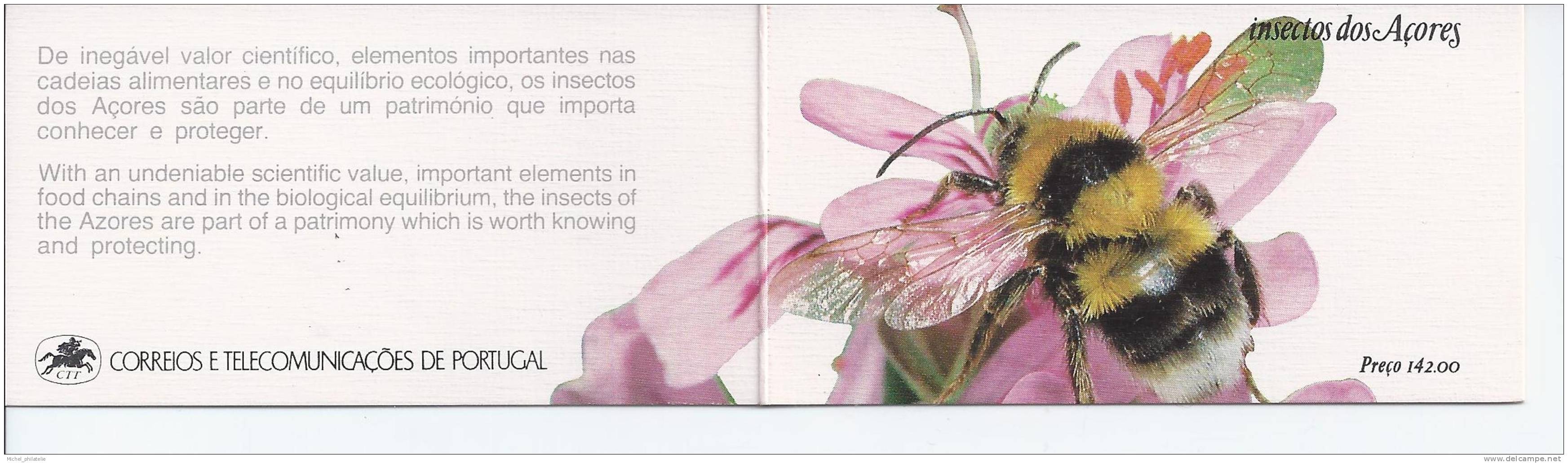 Portugal, Carnet Grand Format Insectes - Cuadernillos