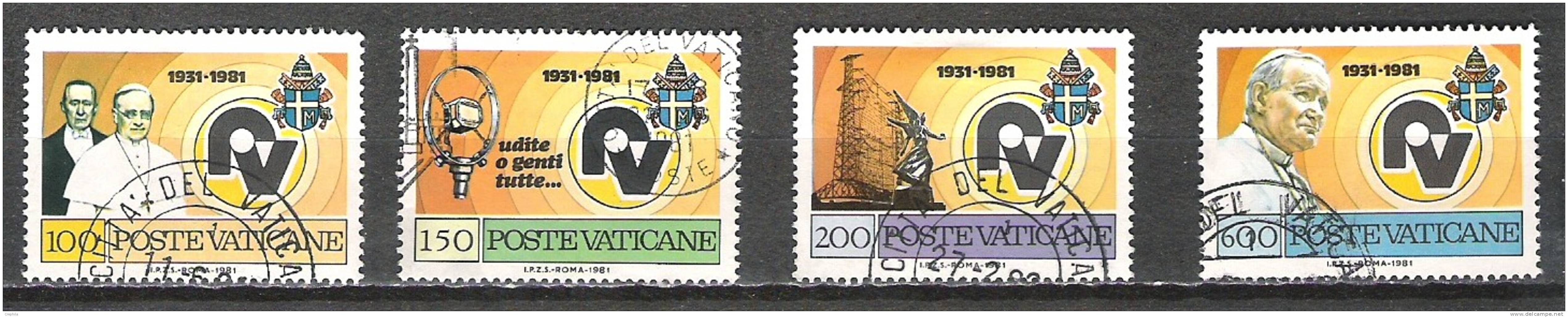 Vatican - 1981 - Y&T 702/5 - Oblit. - Used Stamps