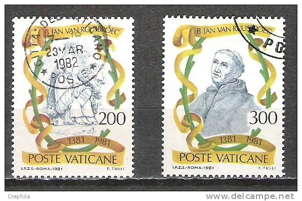 Vatican - 1981 - Y&T 713/4 - Oblit. - Oblitérés