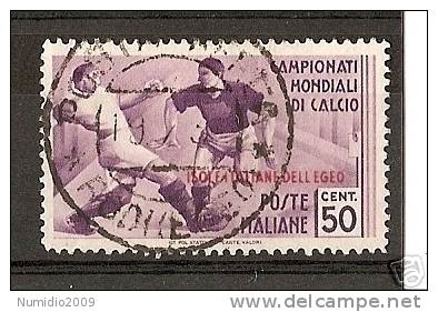 1934 EGEO CALCIO 50 CENT USATO - RR2046 - Ägäis