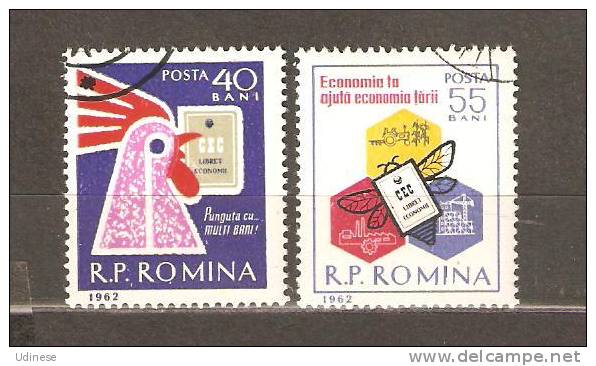 ROMANIA 1962 - SAVING DAY - CPL. SET - USED OBLITERE GESTEMPELT - Oblitérés