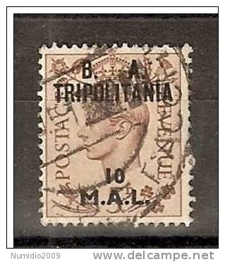 1950 TRIPOLITANIA BA 10 MAL USATO - RR2122 - Tripolitania