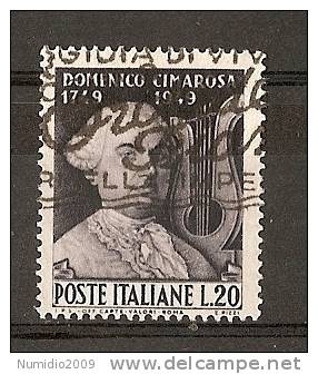 1949 ITALIA USATO CIMAROSA - RR2219-6 - 1946-60: Usati