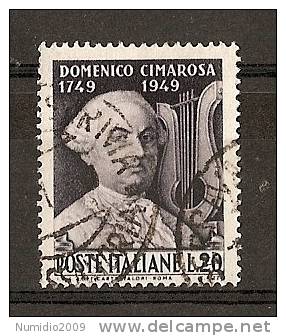 1949 ITALIA USATO CIMAROSA - RR2219 - 1946-60: Usati