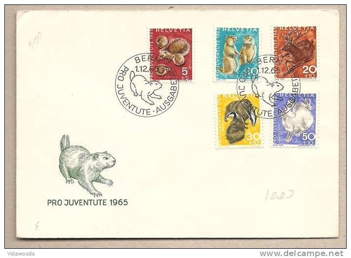 Svizzera - Busta FDC Con Serie Completa: Pro Juventute - 1965 - Storia Postale