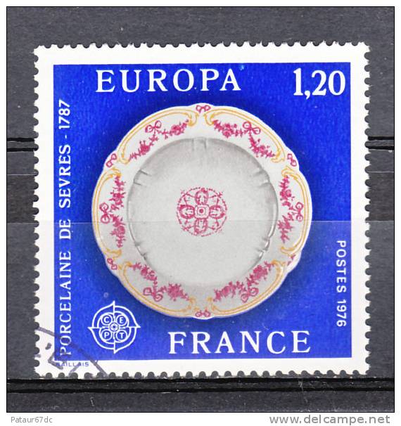 FRANCE / 1976 / Y&T N° 1878 : Europa (Porcelaine De Sèvres) - Choisi - Cachet Rond - Gebruikt