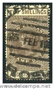 New Zealand AR2 Used 2sh6p Victoria Postal-Fiscal From 1882 - Postal Fiscal Stamps