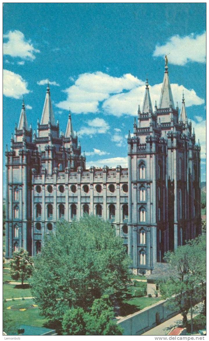 USA – United States – The Mormon Temple, Salt Lake City, Utah 1957 Used Postcard [P4385] - Salt Lake City