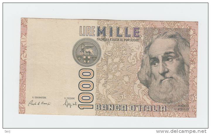 ITALY 1000 LIRA 1982 XF P 109b 109 B - 1.000 Lire