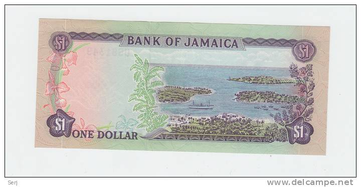 JAMAICA 1 DOLLAR 1960 (1976) UNC NEUF P 59a 59 A - Jamaica