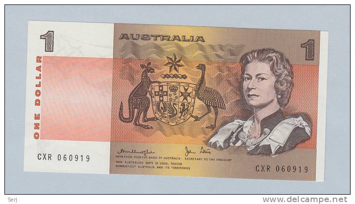 Australia 1 Dollar 1979 AUNC CRISP Banknote P 42c 42 C - 1974-94 Australia Reserve Bank