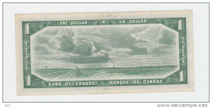 Canada 1 Dollar 1954 QEII VF++ P 74a 74 A - Canada
