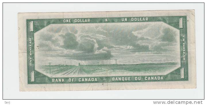 Canada 1 Dollar 1954 QEII F+ P 74a 74 A - Canada