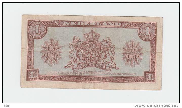 Netherlands 1 Gulden 1945 VF P 70 - 1 Gulden