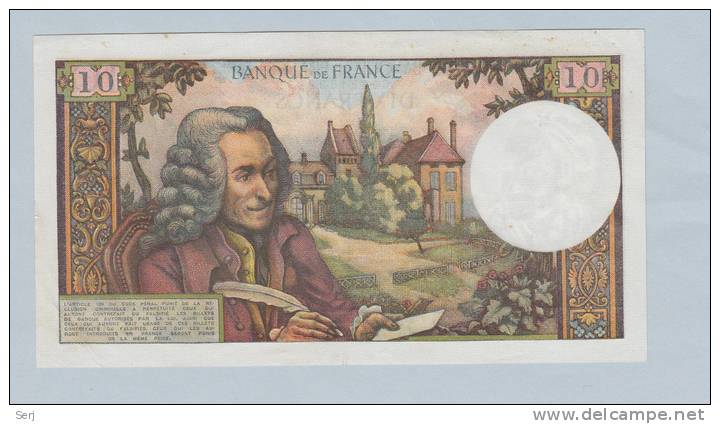 France 10 Francs 1967 AXF P 147c 147 C - 10 F 1963-1973 ''Voltaire''