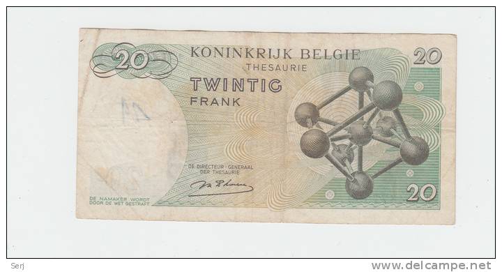 Belgium BELGIQUE 20 Francs 1964 VF P 138 - Sonstige & Ohne Zuordnung