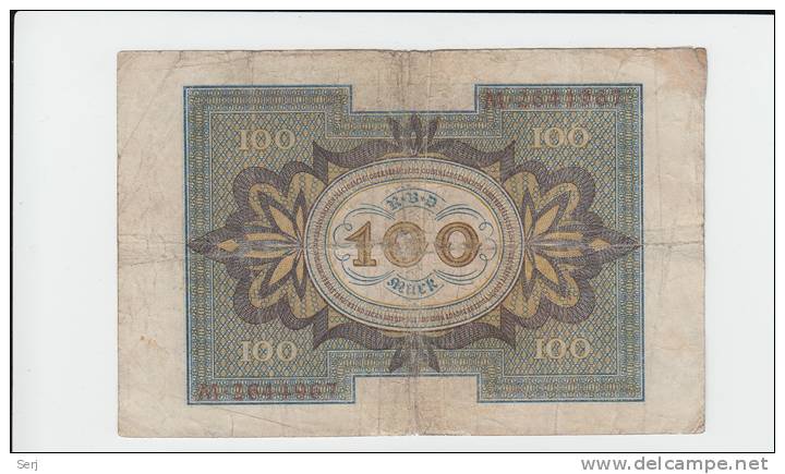 GERMANY 100 MARK 1920 ""G" - 100 Mark