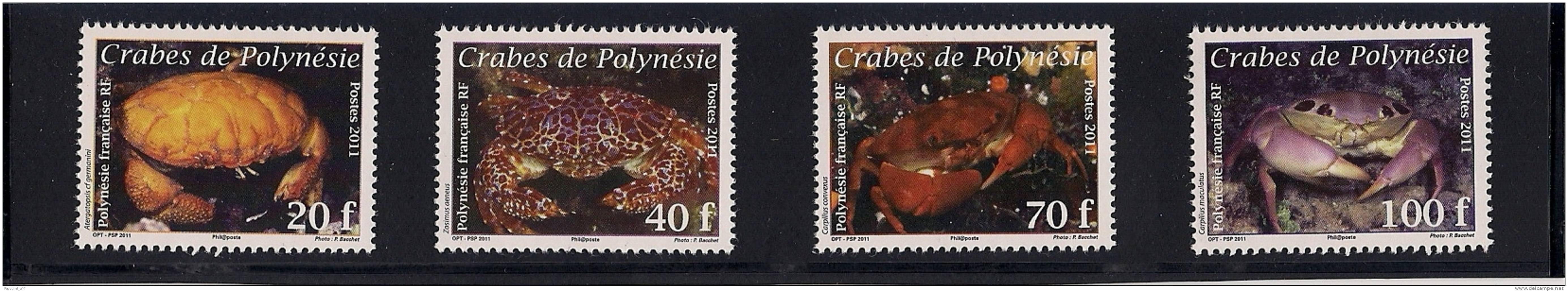 Polynésie ( Crabes De Polynésie 2011 ) - Unused Stamps