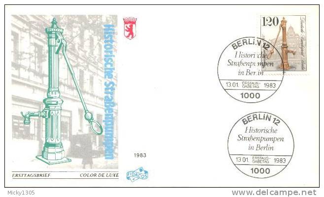 Germany / Berlin - Mi-Nr 689/692 FDC (y642)- - 1981-1990