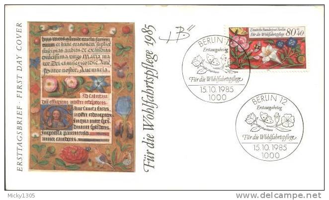 Germany / Berlin - Mi-Nr 744/747 FDC (y644)- - 1981-1990