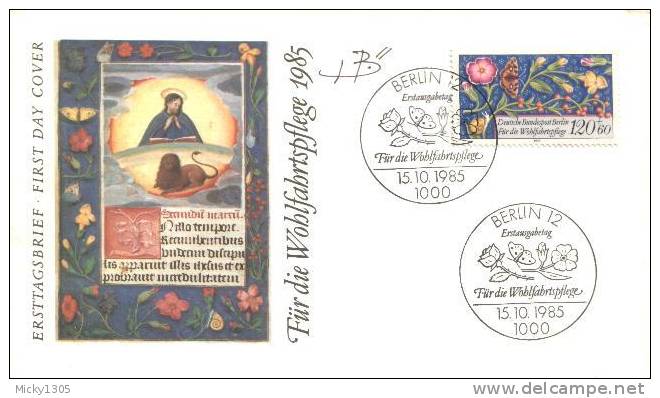 Germany / Berlin - Mi-Nr 744/747 FDC (y644)- - 1981-1990