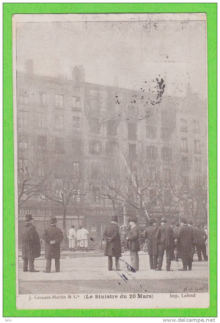 SAINT ETIENNE (Non Titré Mais Confirmé) - Sinistre Du 20 Mars 1907 - Incendie Place De L'Hôtel De Ville - Saint Etienne