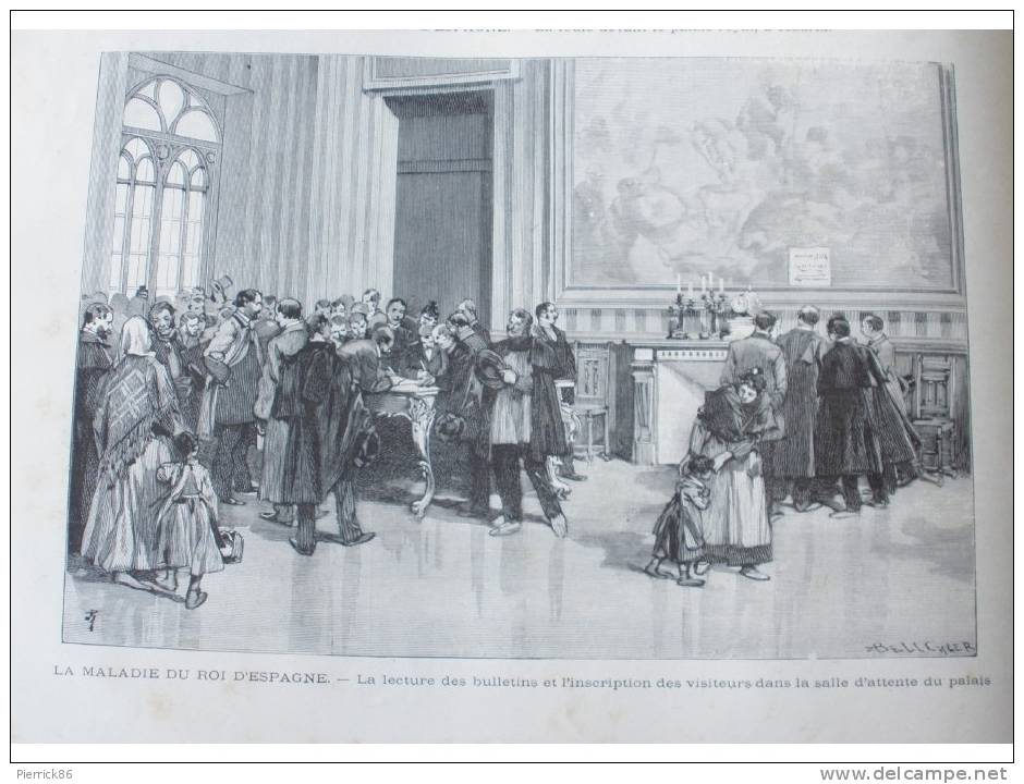1890 LE DUC D'AOSTE ROI D'ESPAGNE VOYAGE CAPITAINE TRIVER M MARIANI FETES DE MONACO - L'Illustration
