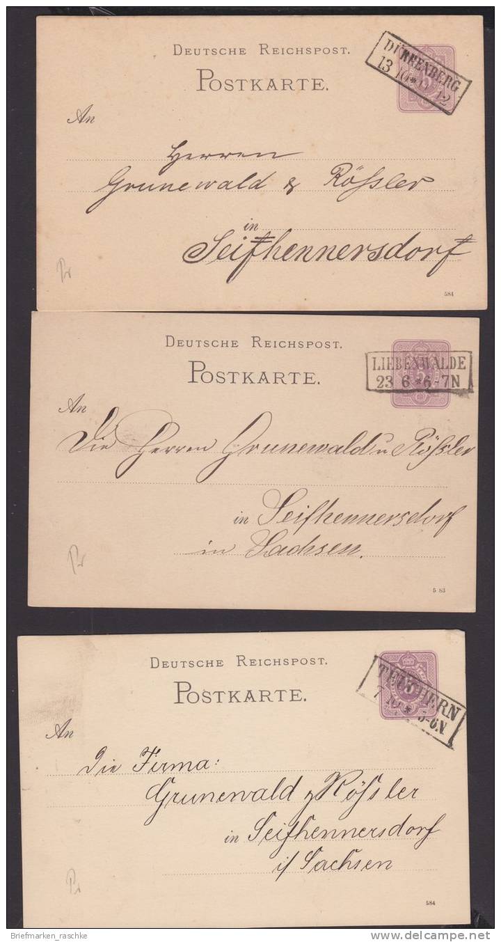 Nachverwendete Preußenstempel (2201)  Preis Wurde Reduziert !! - Lettres & Documents