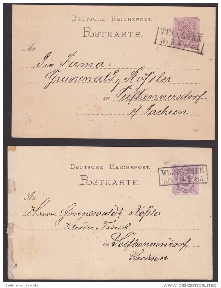 Nachverwendete Preußenstempel (2201)  Preis Wurde Reduziert !! - Lettres & Documents