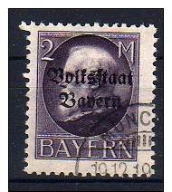 Bayern  "VOLKSSTAAT"     Mi.  129 I  O/used    Siehe Bild - Sonstige & Ohne Zuordnung