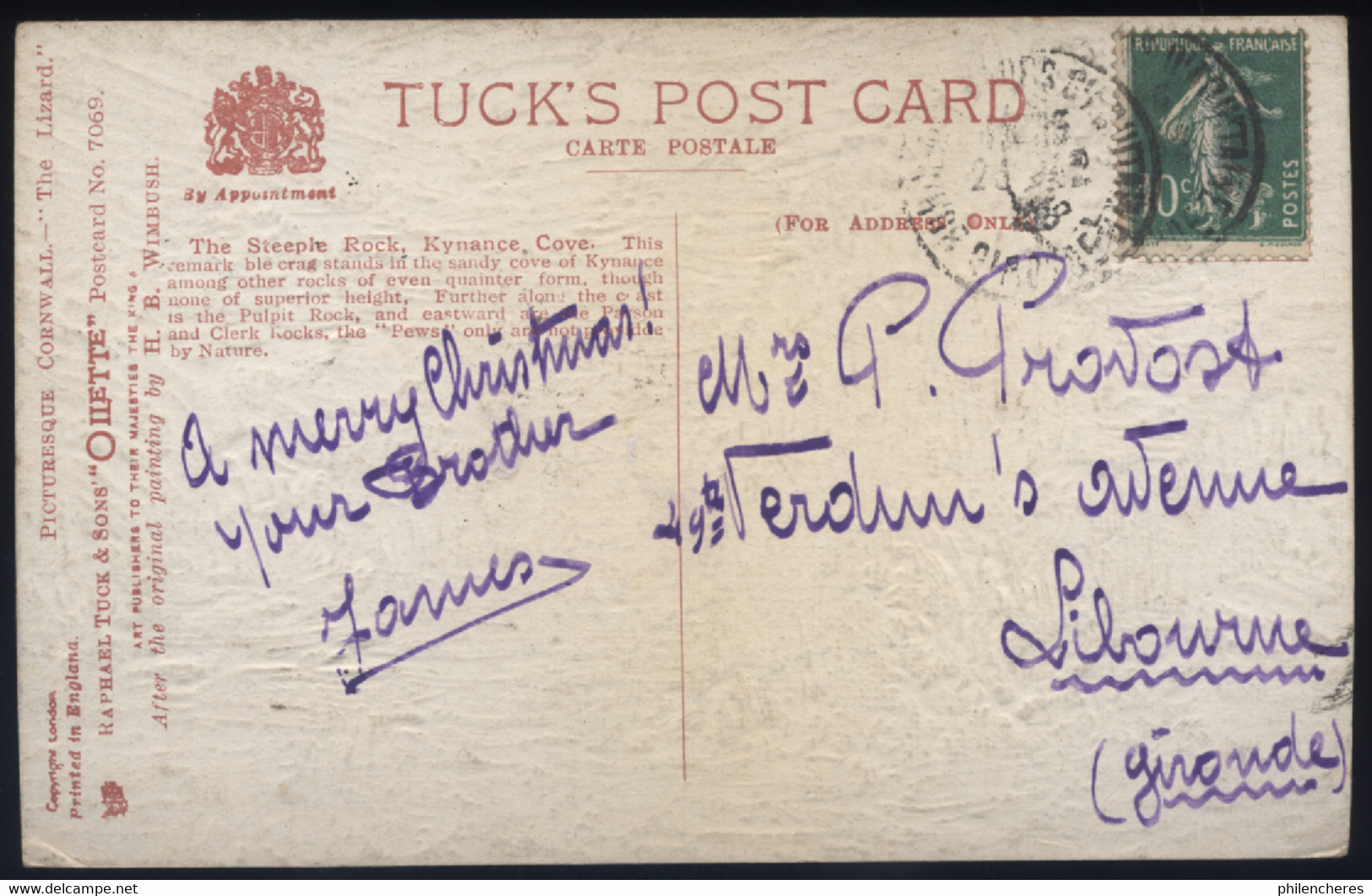 WIMBUSH Edt. Raphael TUCK CPA Anglaise Oilette Carte En Relief - Postcard 7069 - Tuck, Raphael