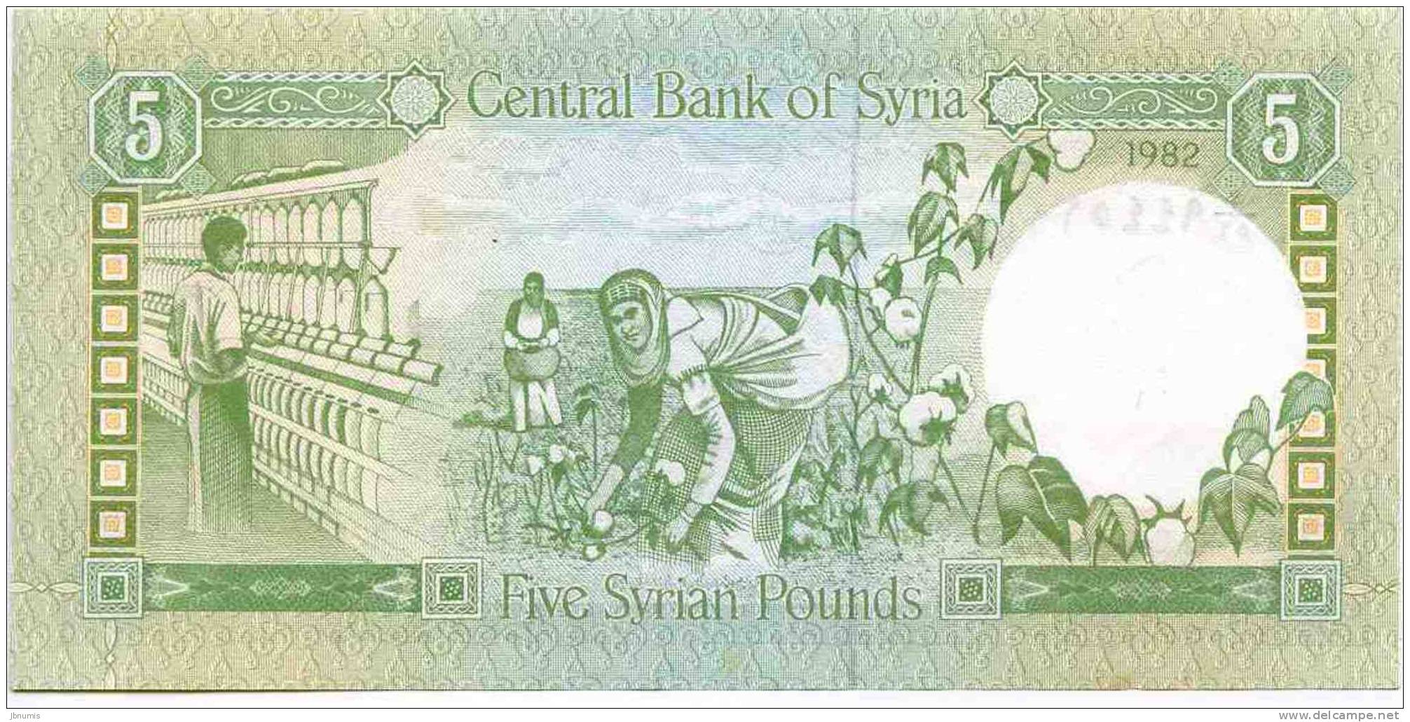 Syrie Syria 5 Pounds 1982 - 1402 P100c - Syrie