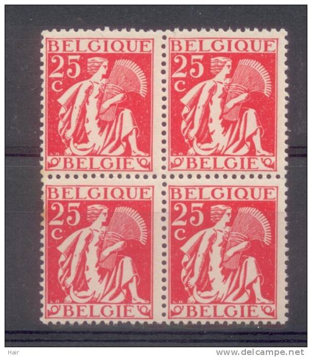 Belgique 339 ** Bloc De 4 - 1932 Cérès Et Mercure