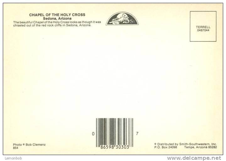 USA – United States – Chapel Of The Holy Cross, Sedona, Arizona, Unused Postcard [P4467] - Sedona