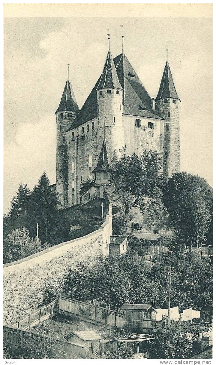 Thun - Das Schloss Cpa 1928 - Autres & Non Classés