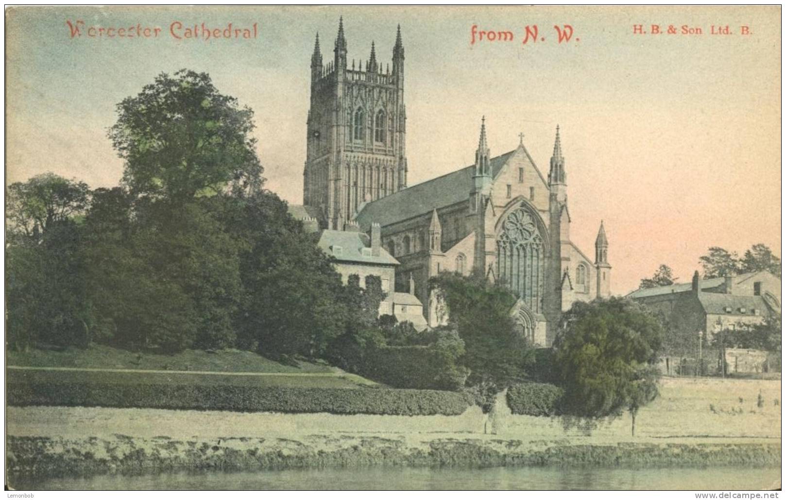 Britain – United Kingdom – Worcester Cathedral From N.W. Early 1900s Unused Postcard [P4501] - Sonstige & Ohne Zuordnung