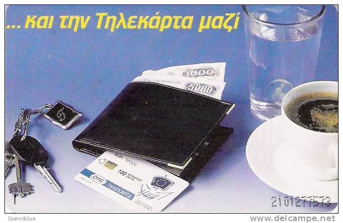 Banknote On Phonecard - Greece Phonecard - Timbres & Monnaies