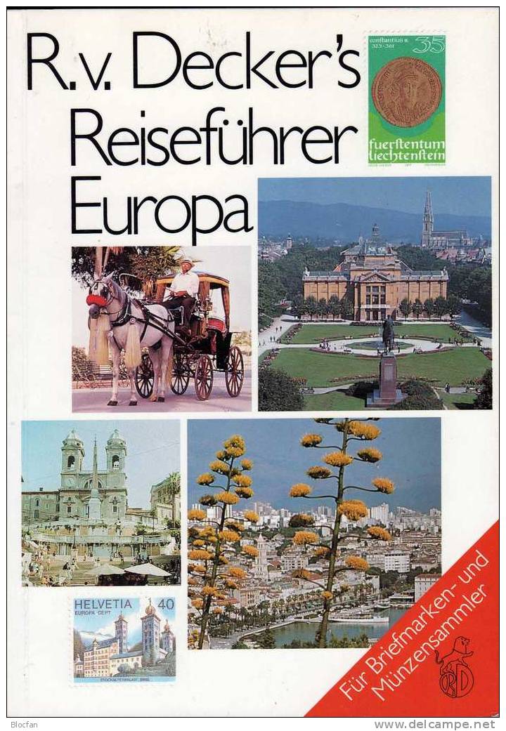 Deckers Philatelischer Reiseführer 1986 Antiquarisch 20€ Europa Für Briefmarken-Sammler All Information Of The Old World - Autres & Non Classés