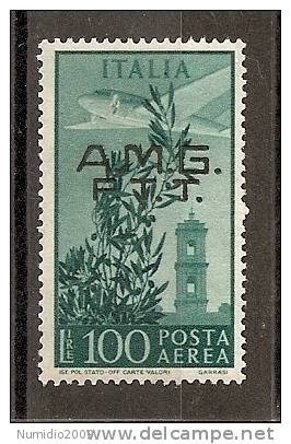 1948 TRIESTE A POSTA AEREA 100 LIRE MNH ** - RR2373 - Poste Aérienne