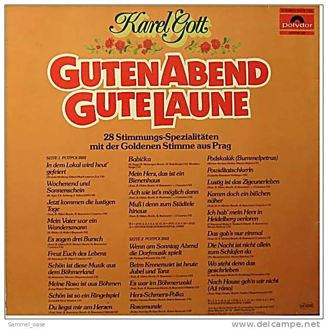 LP  Karel Gott – Guten Abend Gute Laune  -  Von Polydor  -  2475 726 - Von 1981 - Disco, Pop