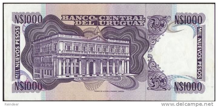 ® URUGUAY - 1000 Nuevos Pesos (SERIE B, 1981) UNC - Uruguay