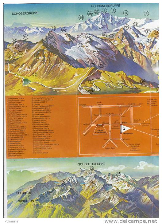 B0479 - Brochure Turistica - AUSTRIA - GROSSGLOCKNER-HOCHALPEN-STRASSEN 1981 - Topographische Karten