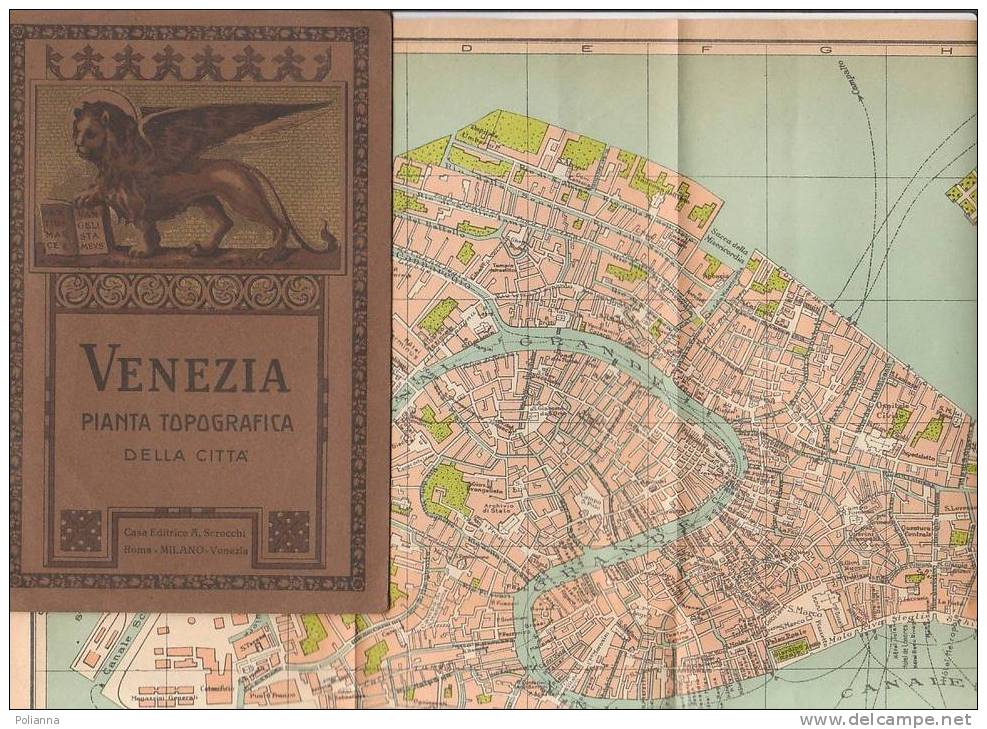 B0512 - VENEZIA - Pianta Topografica Casa Ed.Scrocchi Primo '900 - Mapas Topográficas